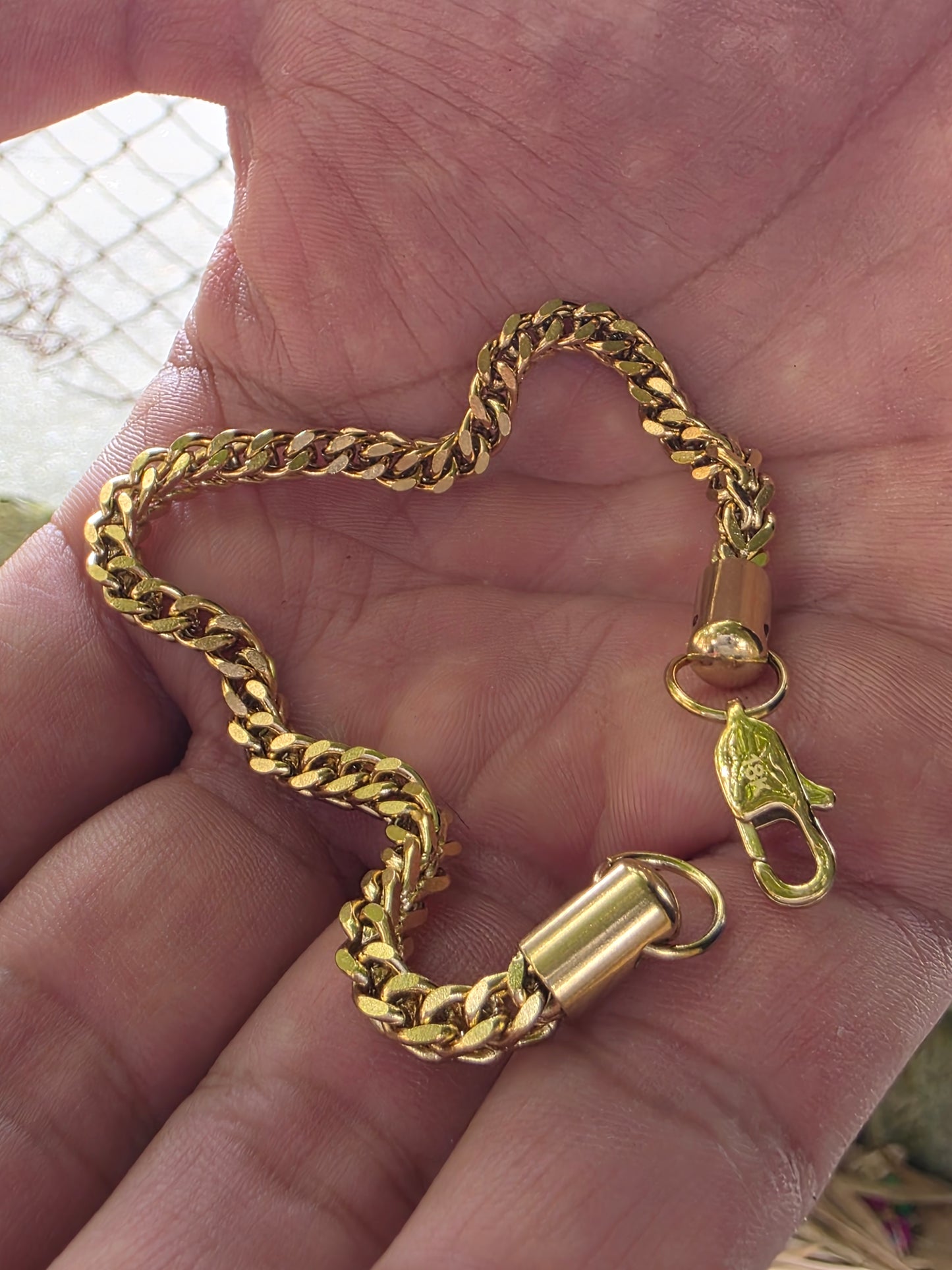 Pulsera Franco 4mm | 20 cm | Oro Laminado 18K
