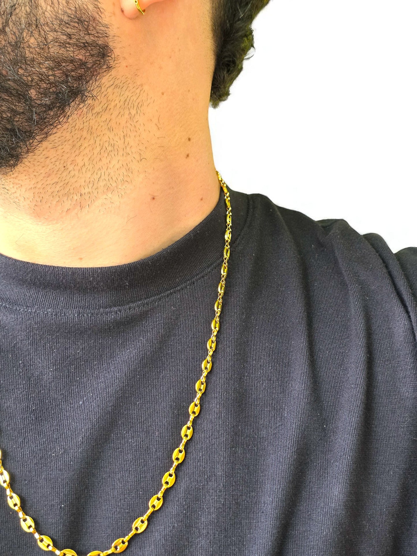 Cadena Gucci 5.5mm | 65 cm | Oro Laminado 18K | Grano de Café