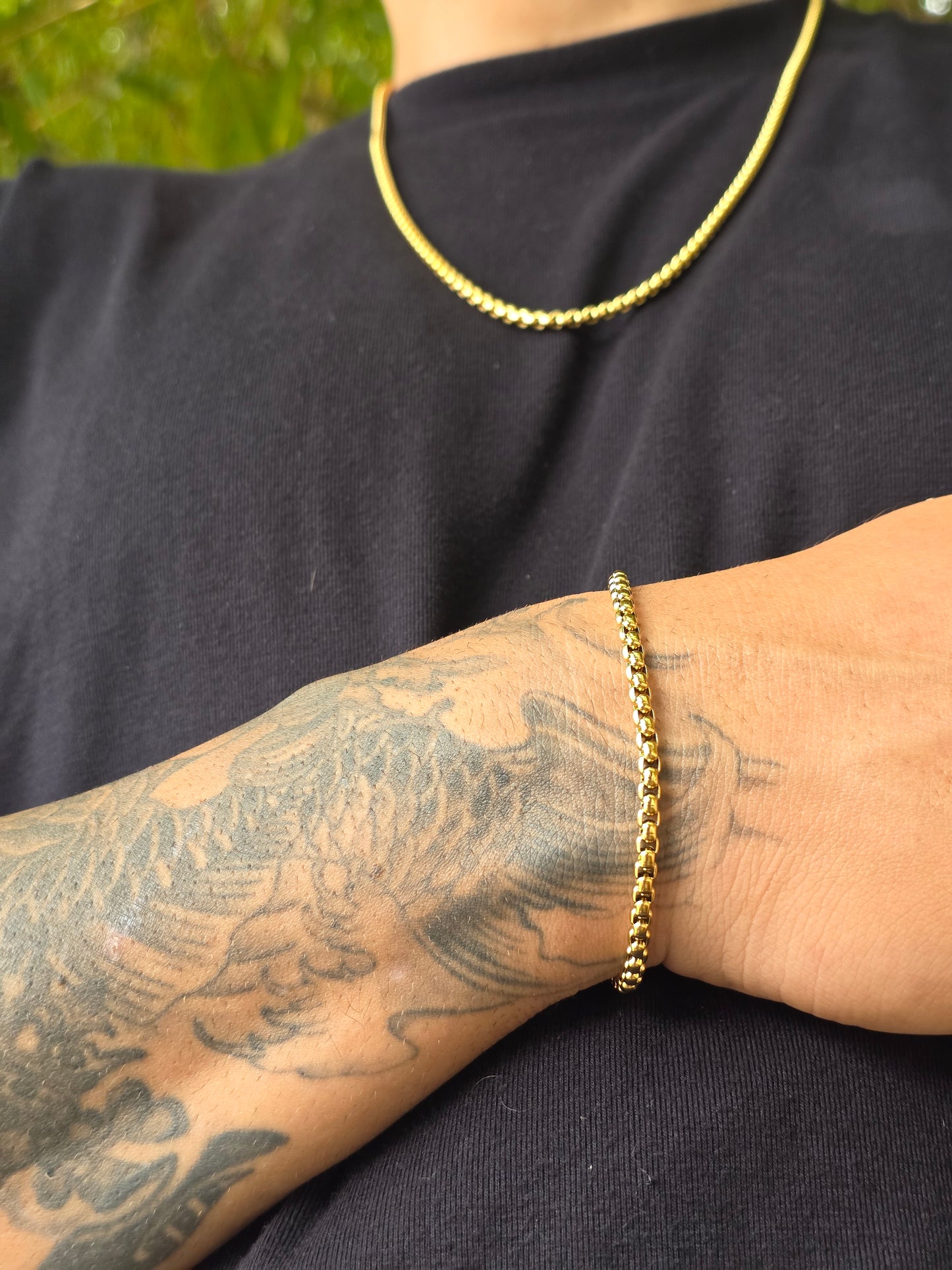 Pulsera Valenciana 4mm | 20 cm | Oro Laminado 18K
