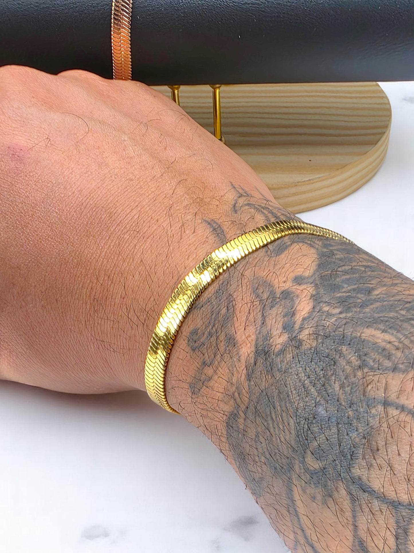 Pulsera Egipcia 6mm | 20 cm | Oro Laminado 18K