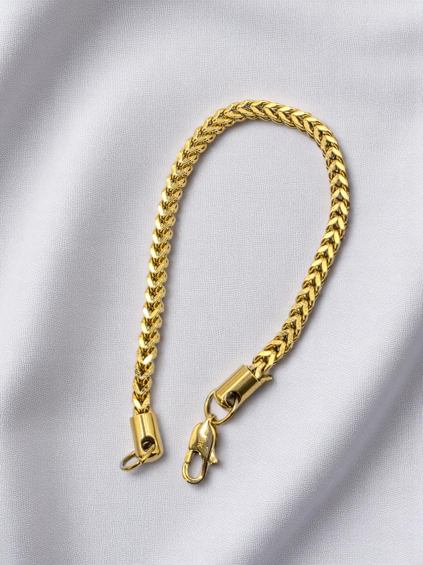 Pulsera Franco 4mm | 20 cm | Oro Laminado 18K