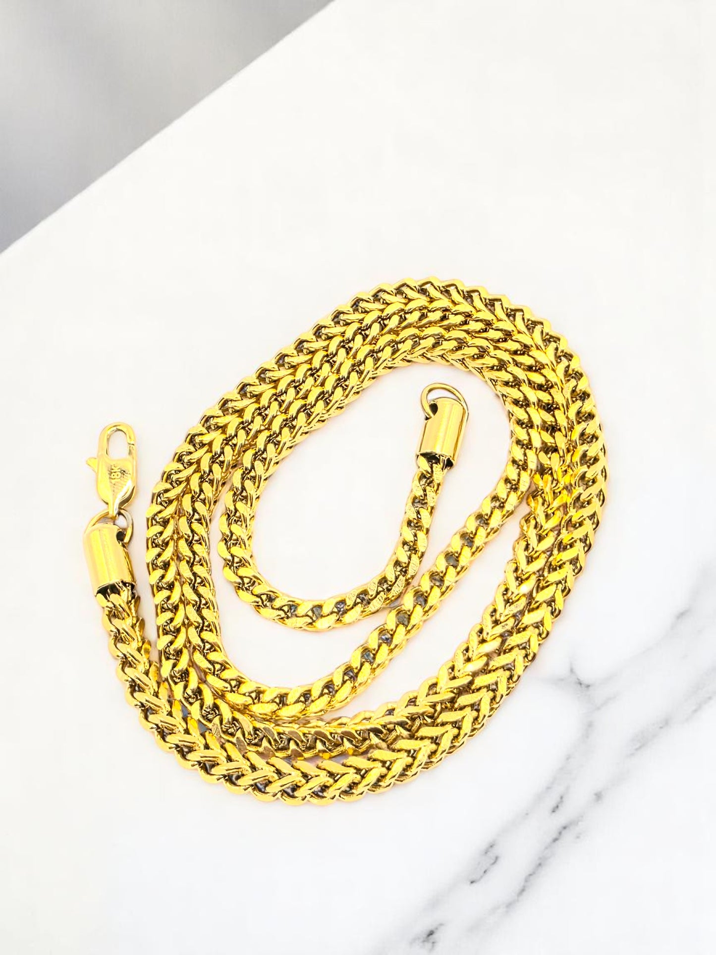 Cadena Franco 4mm | 65 cm | Oro Laminado 18K