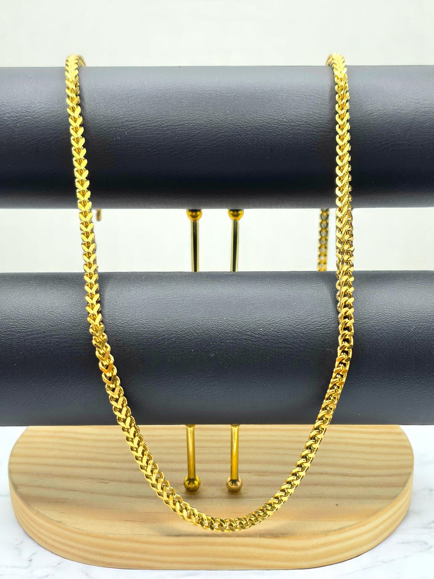 Cadena Franco 4mm | 65 cm | Oro Laminado 18K