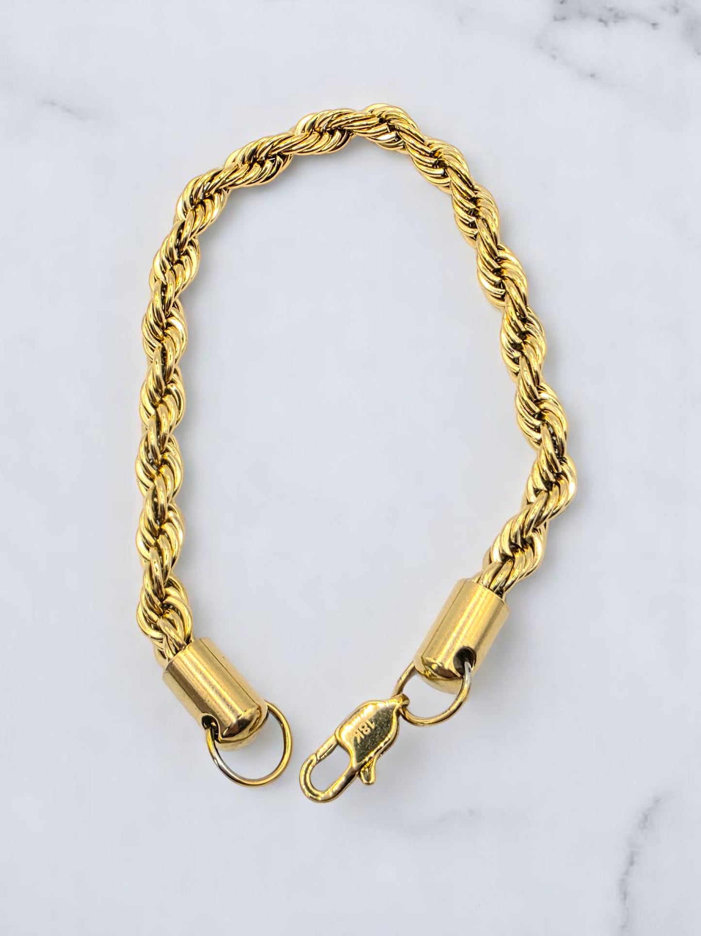 Pulsera Lazo 6mm | 20 cm | Oro Laminado 18K