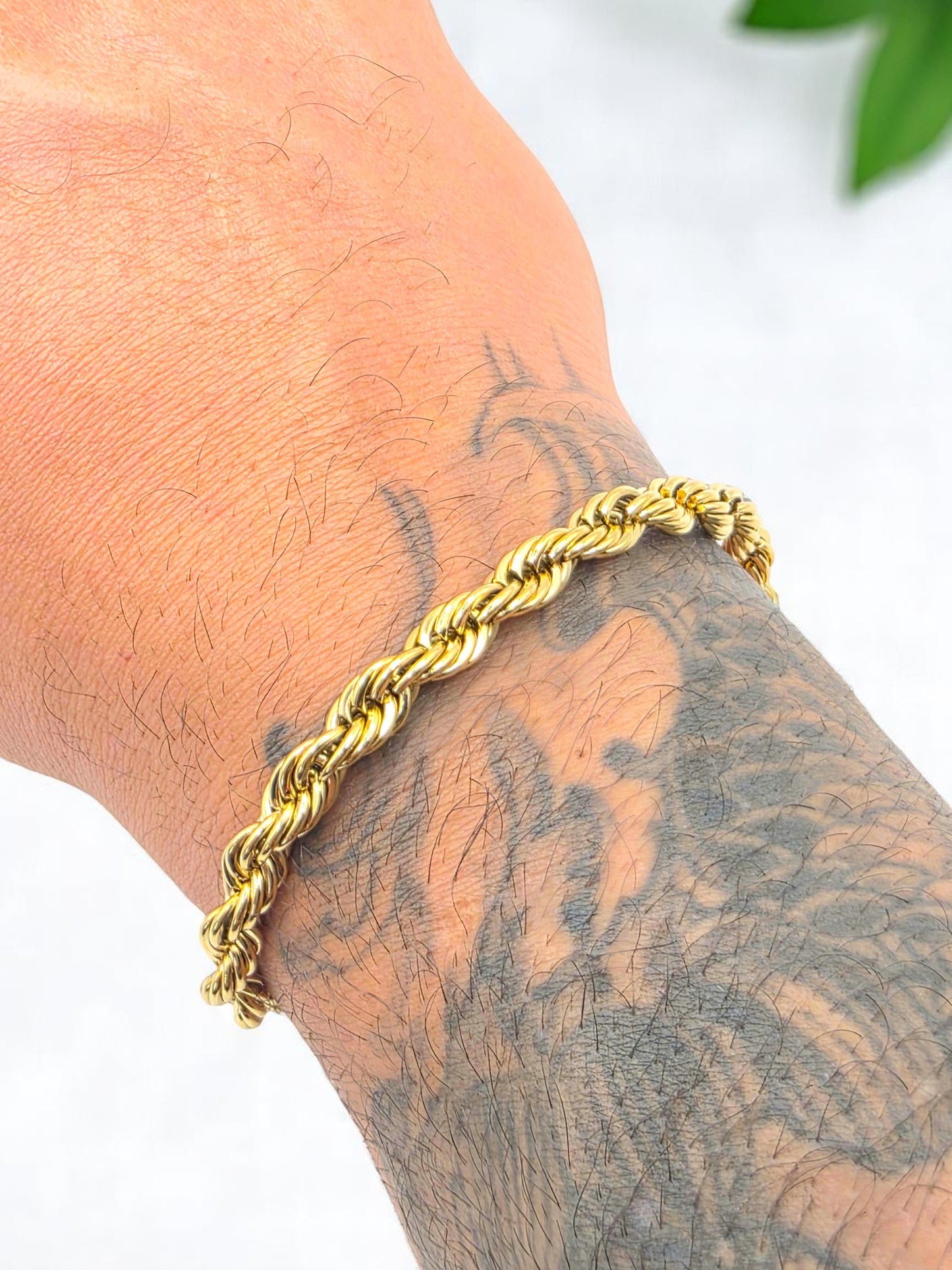 Pulsera Lazo 6mm | 20 cm | Oro Laminado 18K
