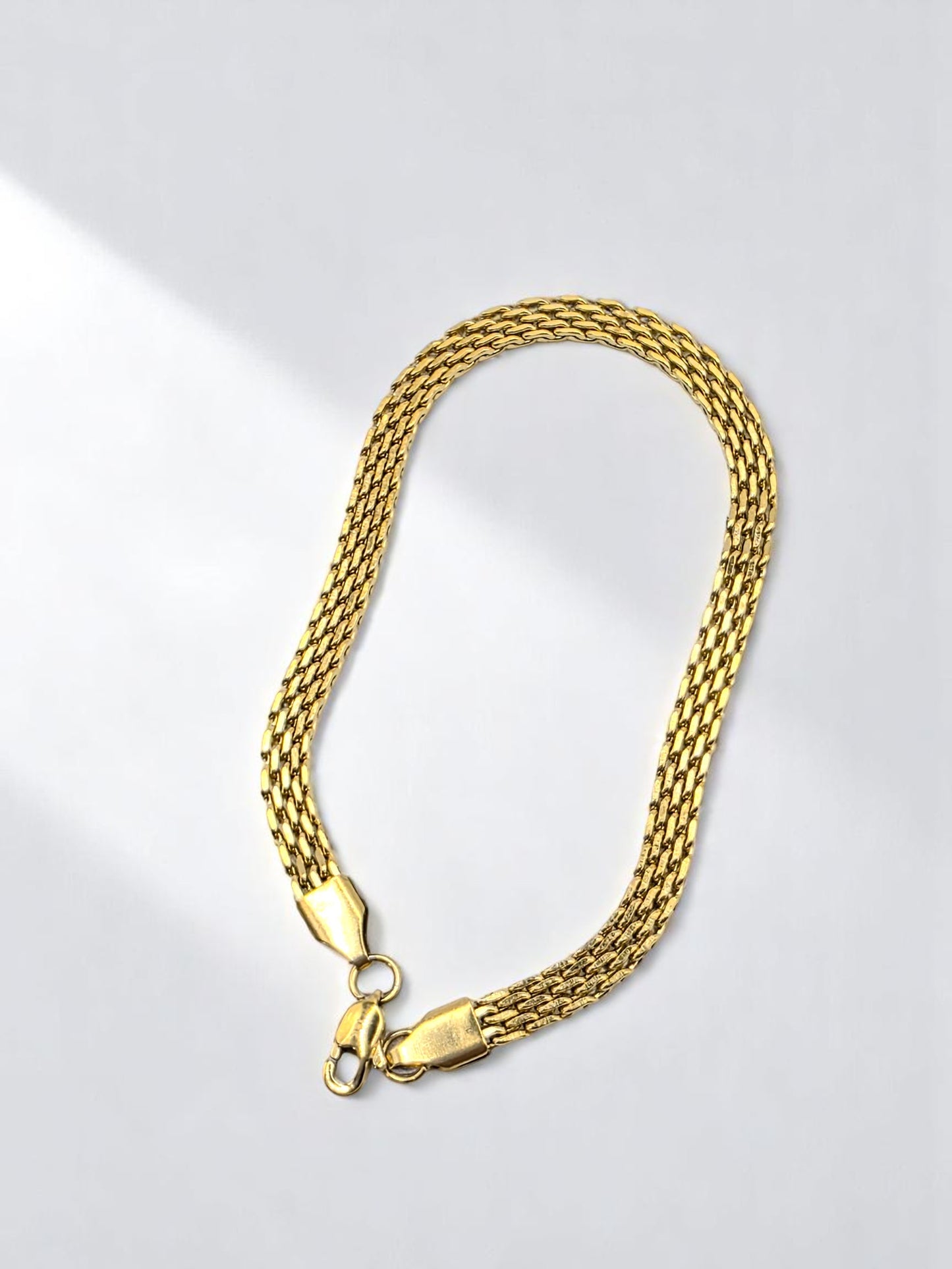 Pulsera Chinesca 4mm | 20 cm | Oro Laminado 18K