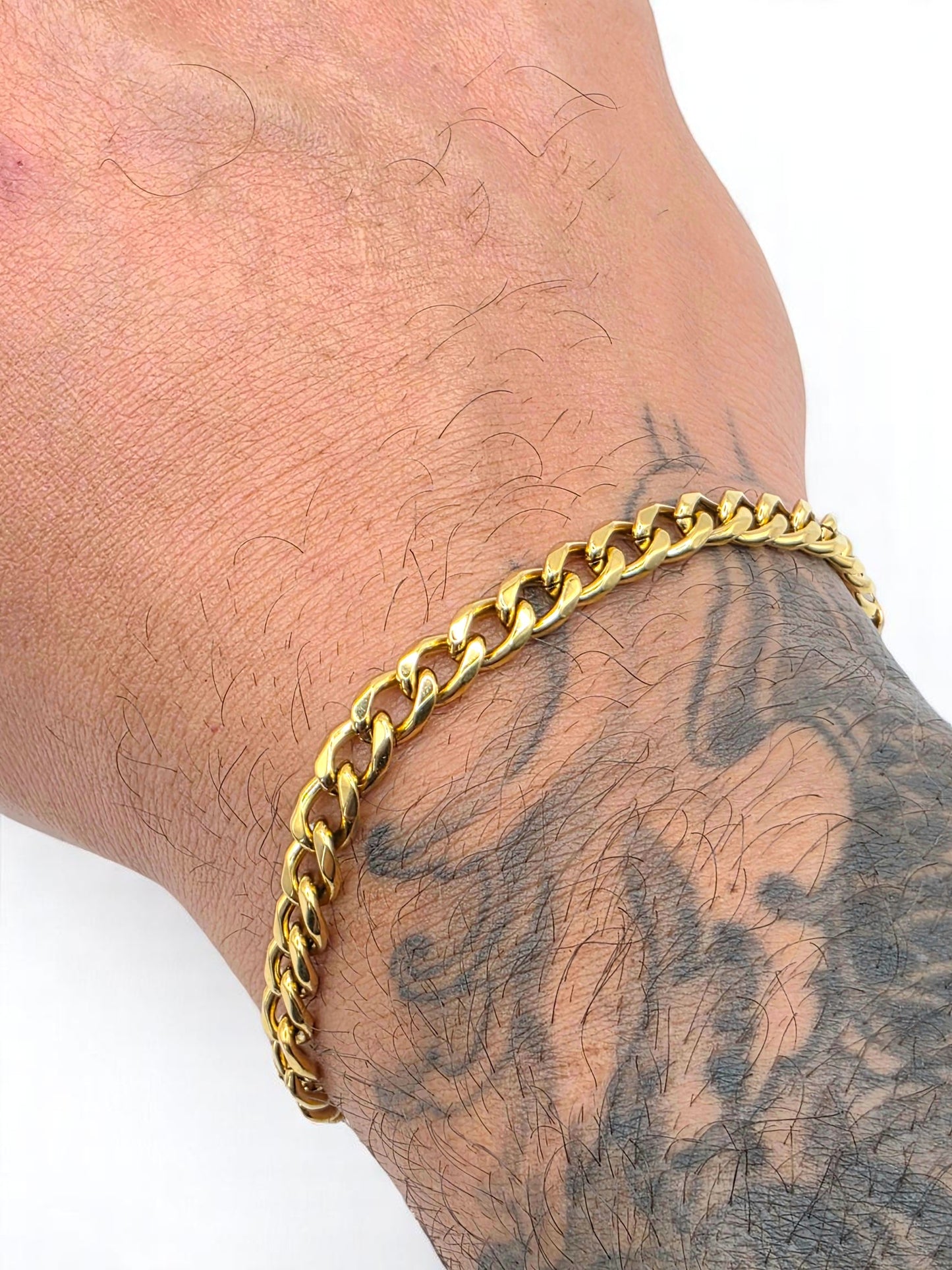 Pulsera Cubana 6mm | 20 cm | Oro Laminado 18K
