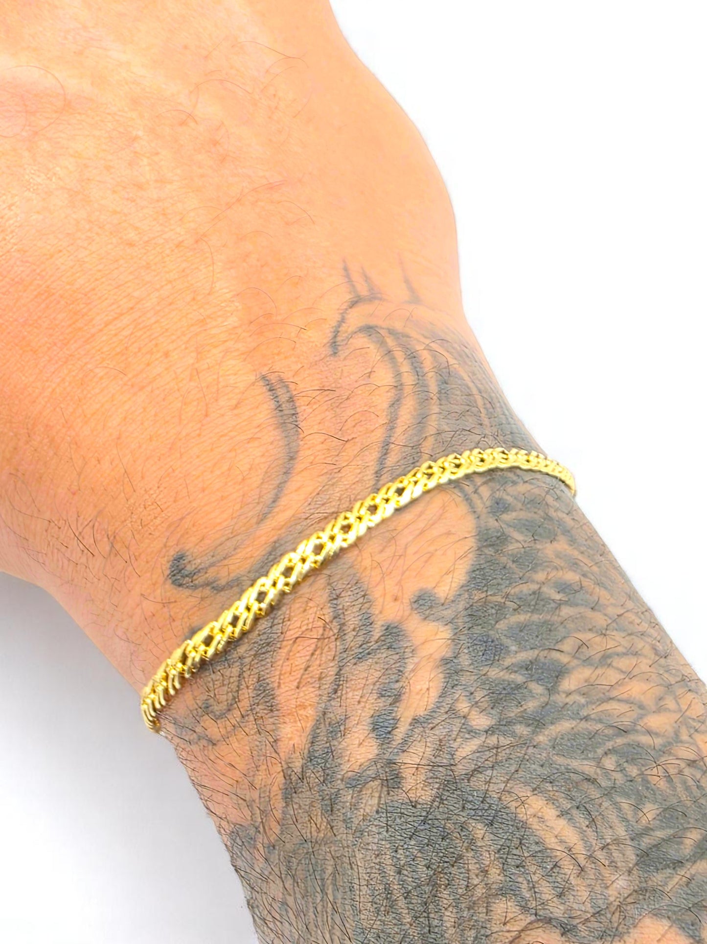 Pulsera Entrelazada 4mm | 20 cm | Oro Laminado 18K