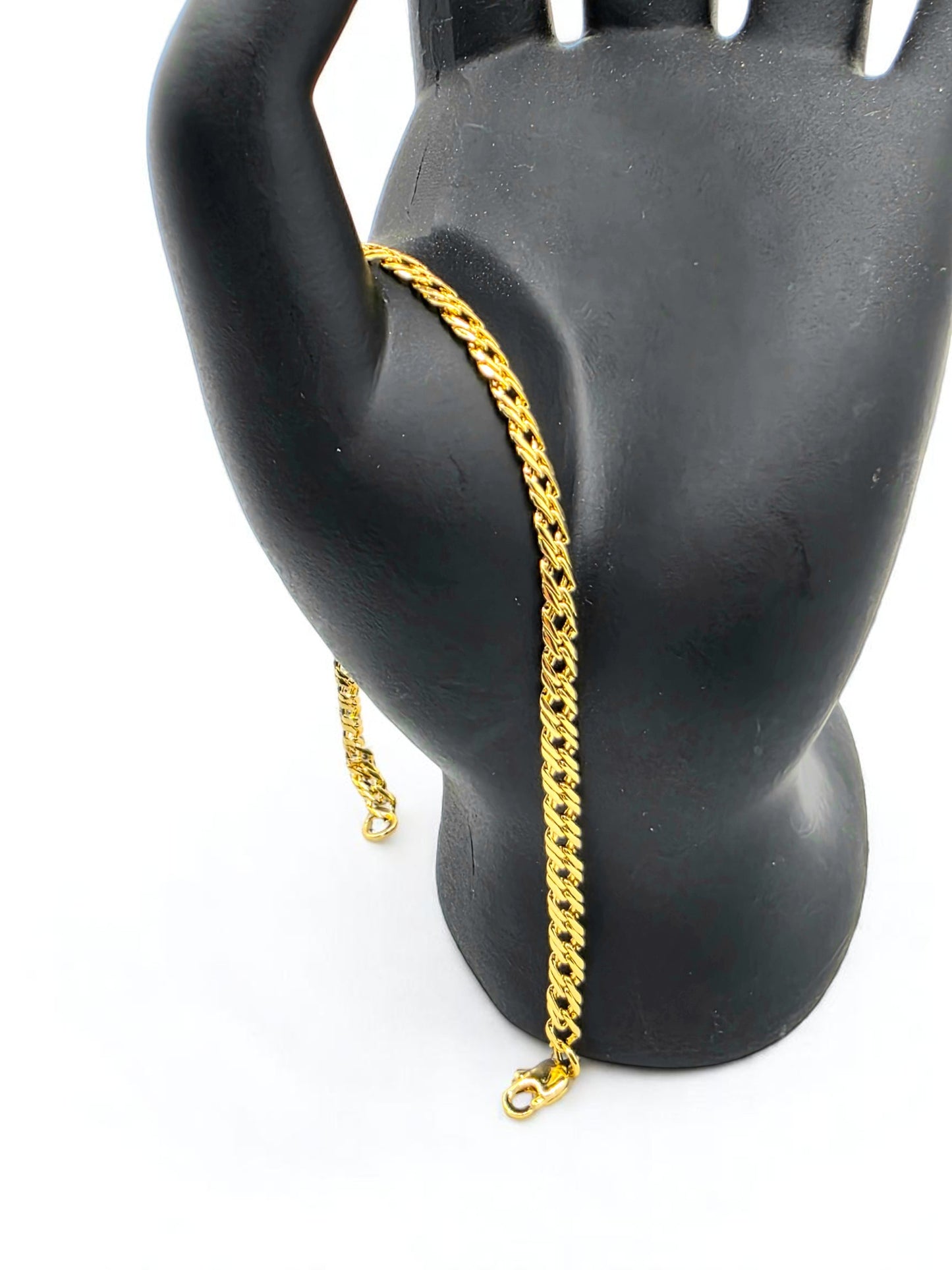 Pulsera Entrelazada 4mm | 20 cm | Oro Laminado 18K