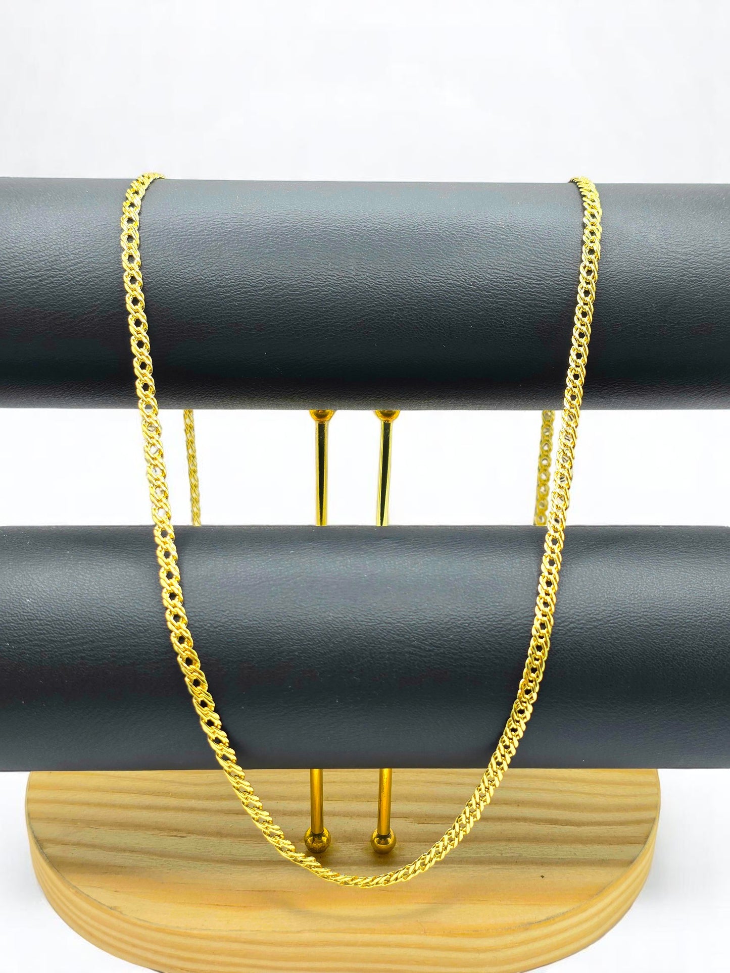 Cadena Entrelazada 4mm | 65 cm | Oro Laminado 18K