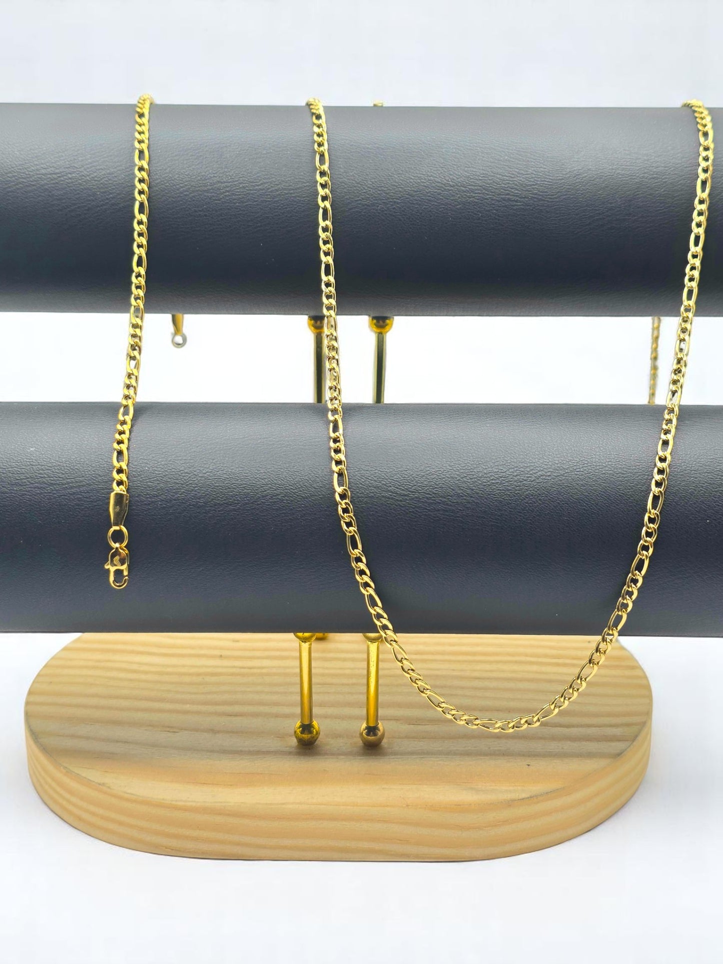 Combo Cartier 3mm Oro Laminado 18K | Cadena 60cm + Pulsera 20 cm