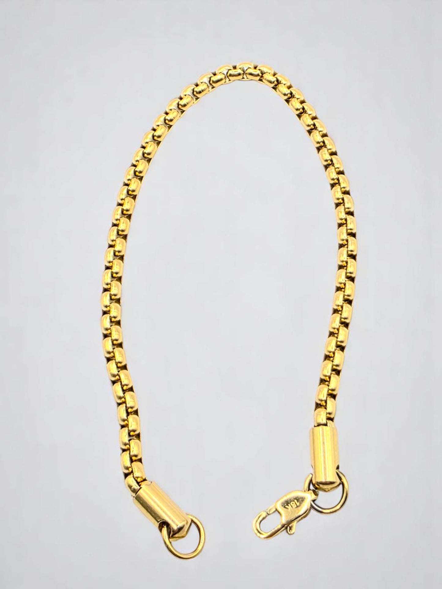 Pulsera Valenciana 4mm | 20 cm | Oro Laminado 18K