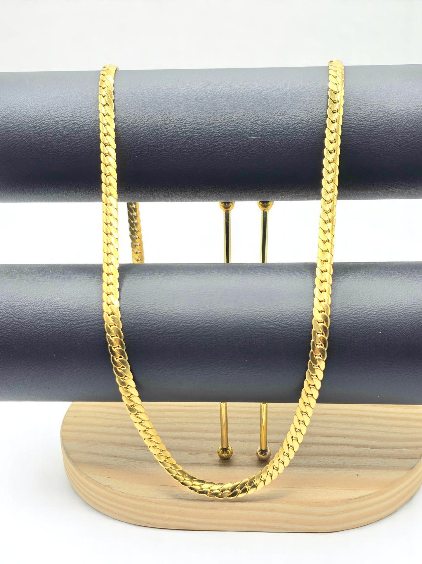 Cadena Serpiente 6mm | 65 cm | Oro Laminado 18K