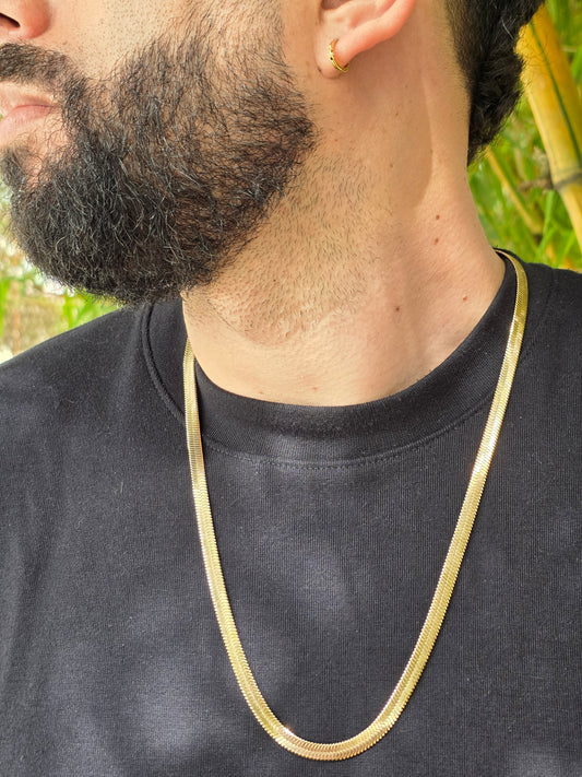 Cadena Egipcia 6mm | 65 cm | Oro Laminado 18K