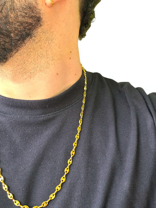 Cadena Gucci 5.5mm | 65 cm | Oro Laminado 18K | Grano de Café