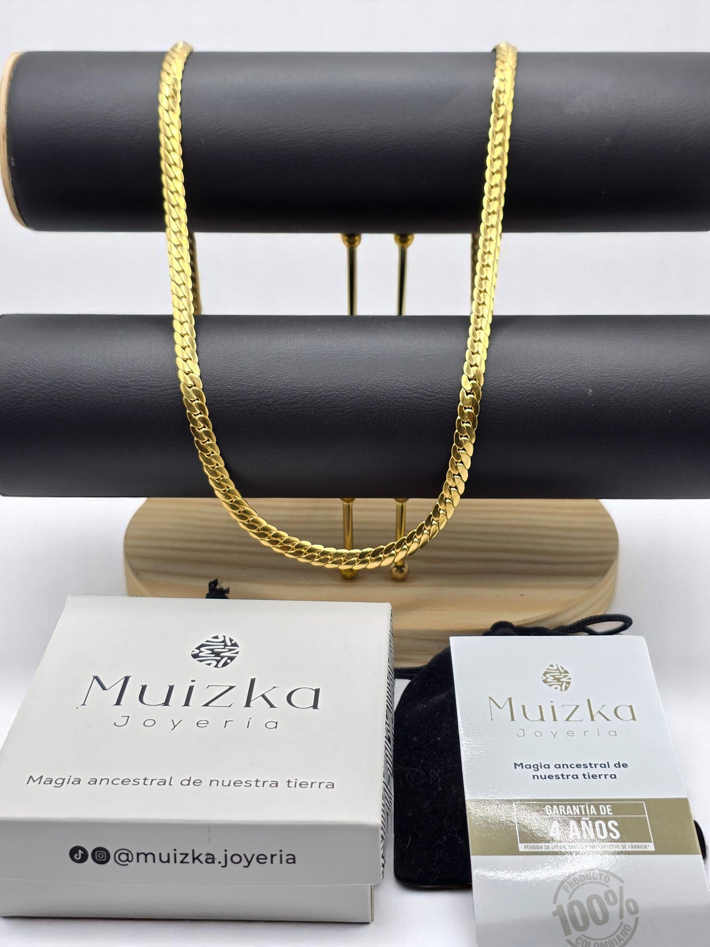 Cadena Serpiente 6mm | 65 cm | Oro Laminado 18K