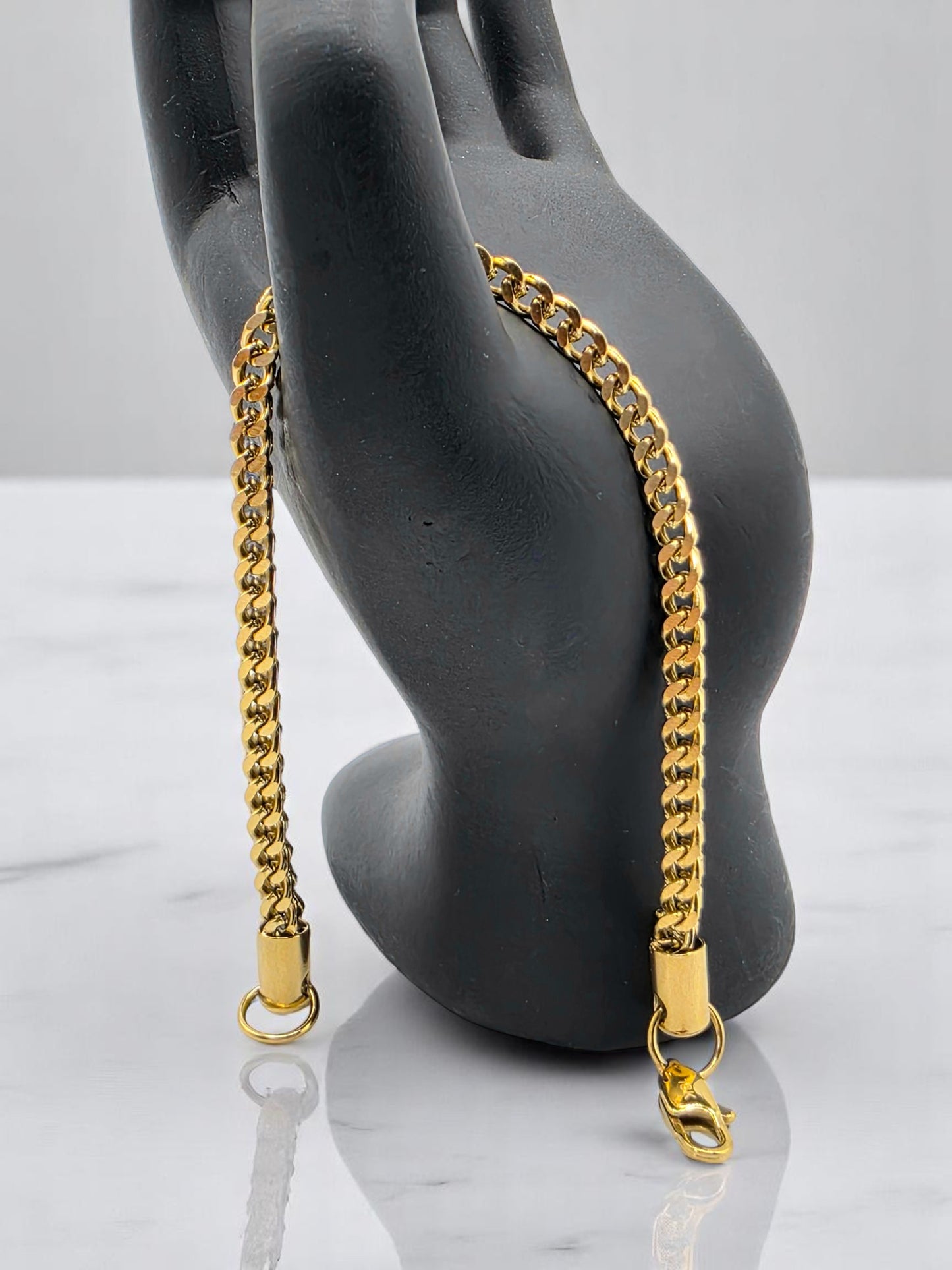 Pulsera Franco 4mm | 20 cm | Oro Laminado 18K