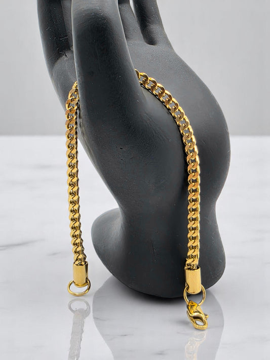 Pulsera Franco 4mm | 20 cm | Oro Laminado 18K