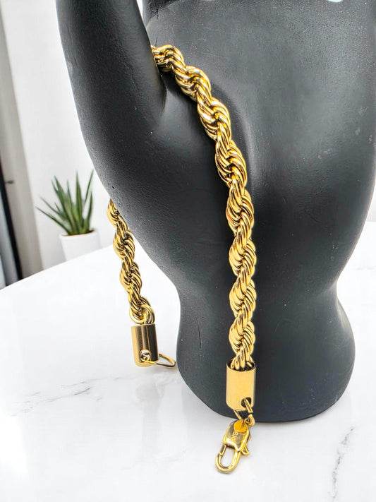 Pulsera Lazo 6mm | 20 cm | Oro Laminado 18K