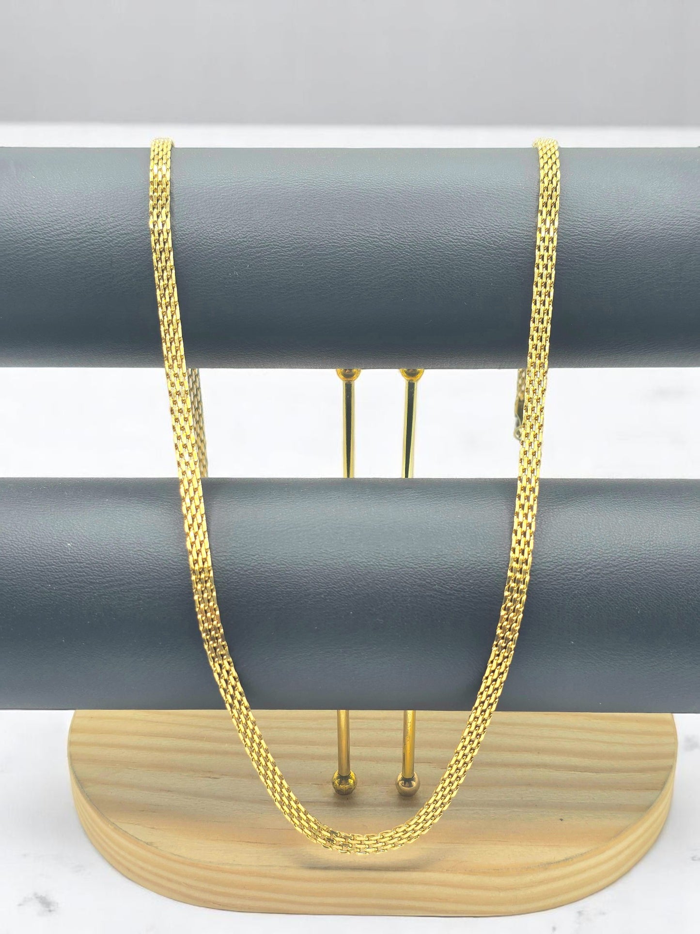 Cadena Chinesca 4mm | 60 cm | Oro Laminado 18K