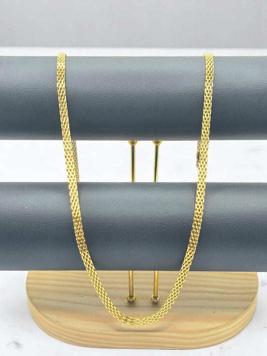 Cadena Chinesca 4mm | 60 cm | Oro Laminado 18K