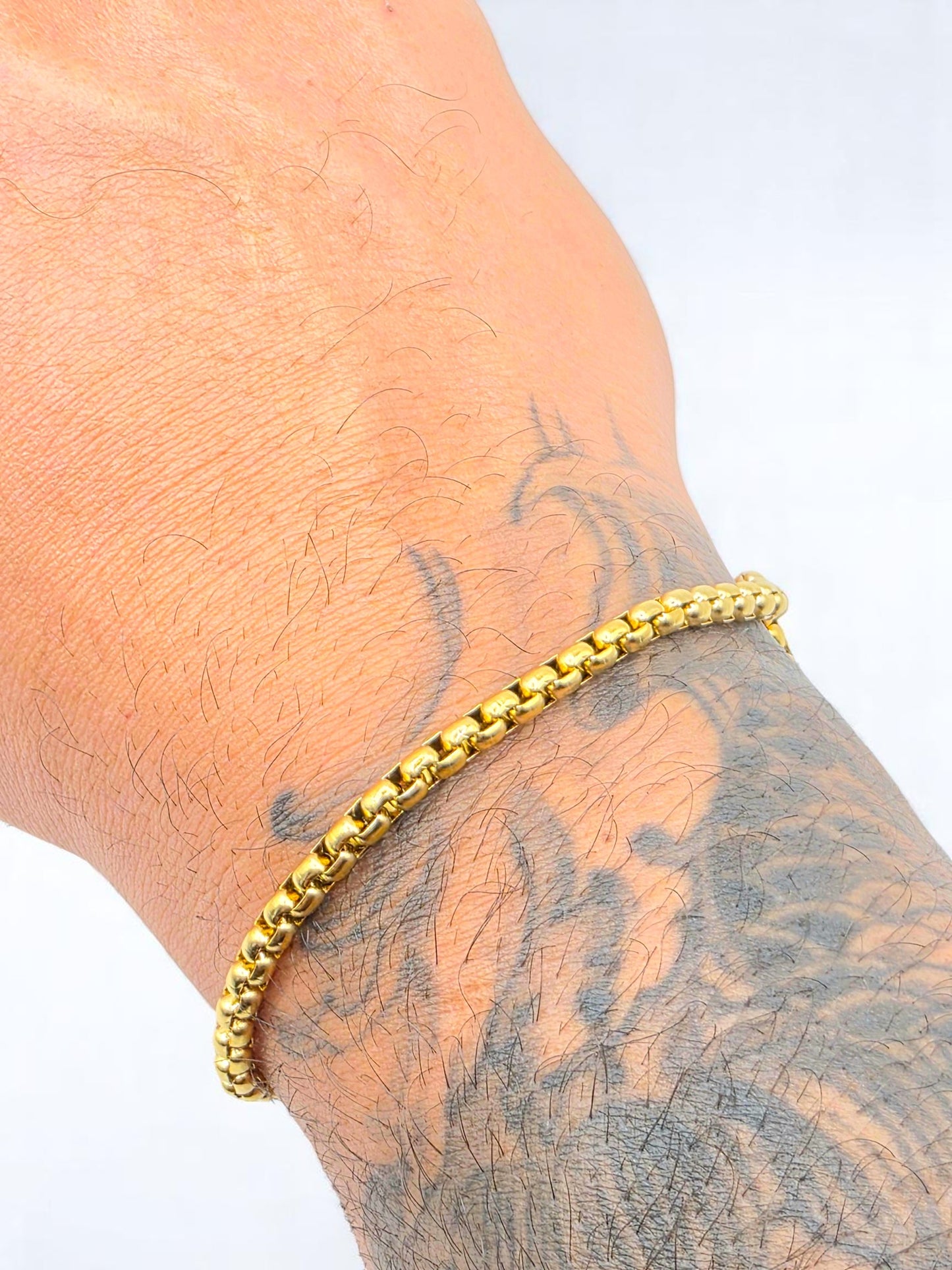 Pulsera Valenciana 4mm | 20 cm | Oro Laminado 18K
